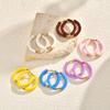 Earrings, Stainless Steel Color Epoxy Dopamine Earrings, Girls Sweet Fashion Earrings EH-857