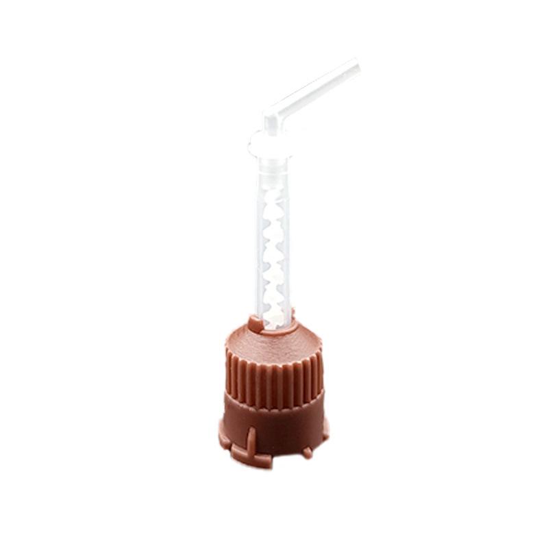 50 pièces/paquet Embouts de mélangeur dentaire Silicone Embouts d'empreinte dentaire jetables Pour laboratoire dentaire Matériau Caoutchouc Tête de mélange de transport