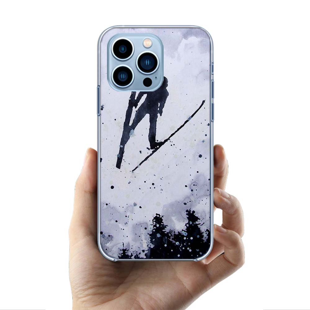 Skiing Snow Snowboard Ski Cases Phone Case For Iphone 17E 16E 17 Air 16 Pro Max 15 Pro 14 Plus 11 13 12 Mini Cover Cases Compati