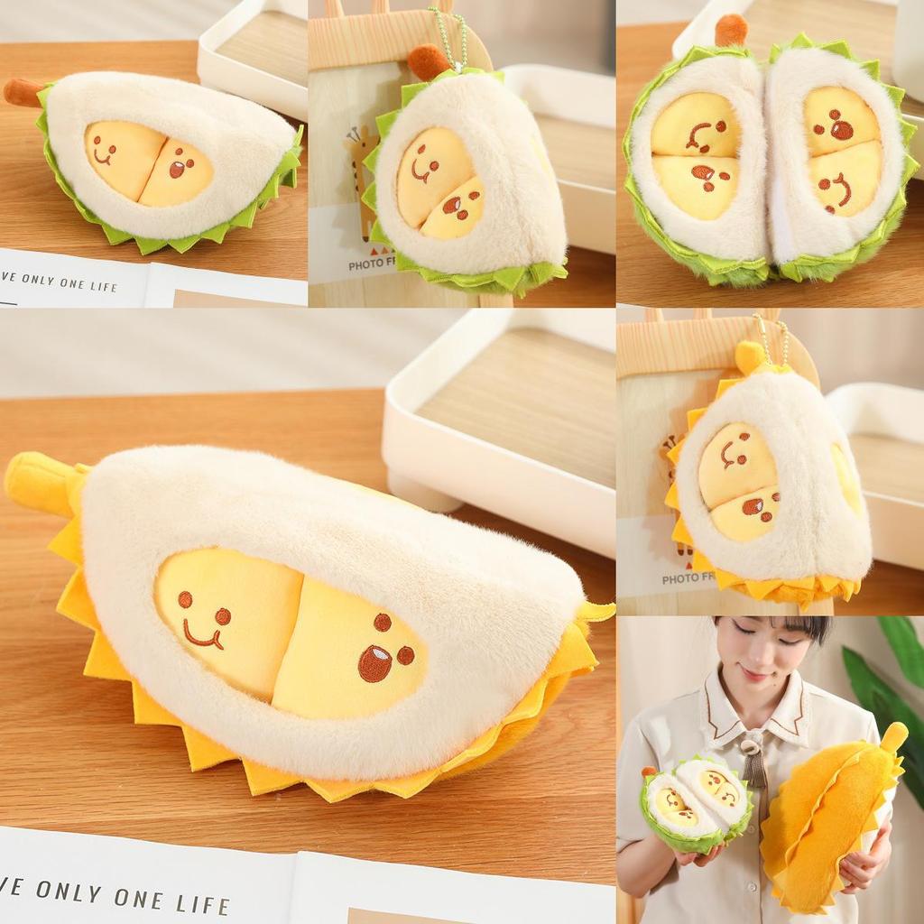 Creative Durian Plush Pillow Soft Stuffed Fruit Buddy Gift For Kids And Girls