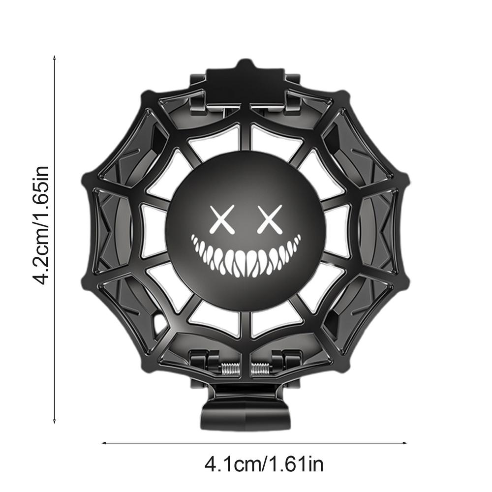 Push Start Button Cover Spider Web Alloy Adhesive Car Push to Start Ignition Cover Anti-Scratch Car Interior Ignition Button