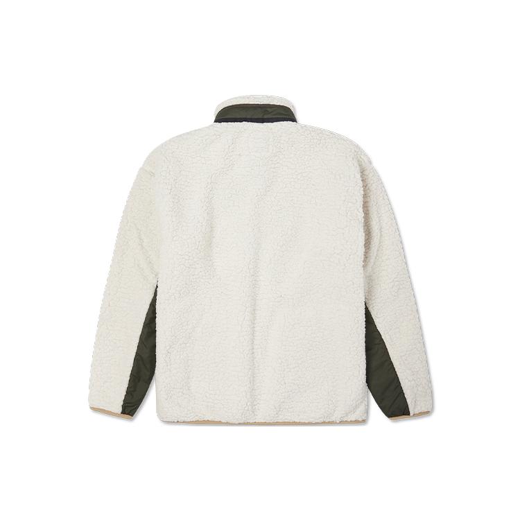 Converse Velvet Jackets Men's White Stand Collar Moderate 10021937-A05