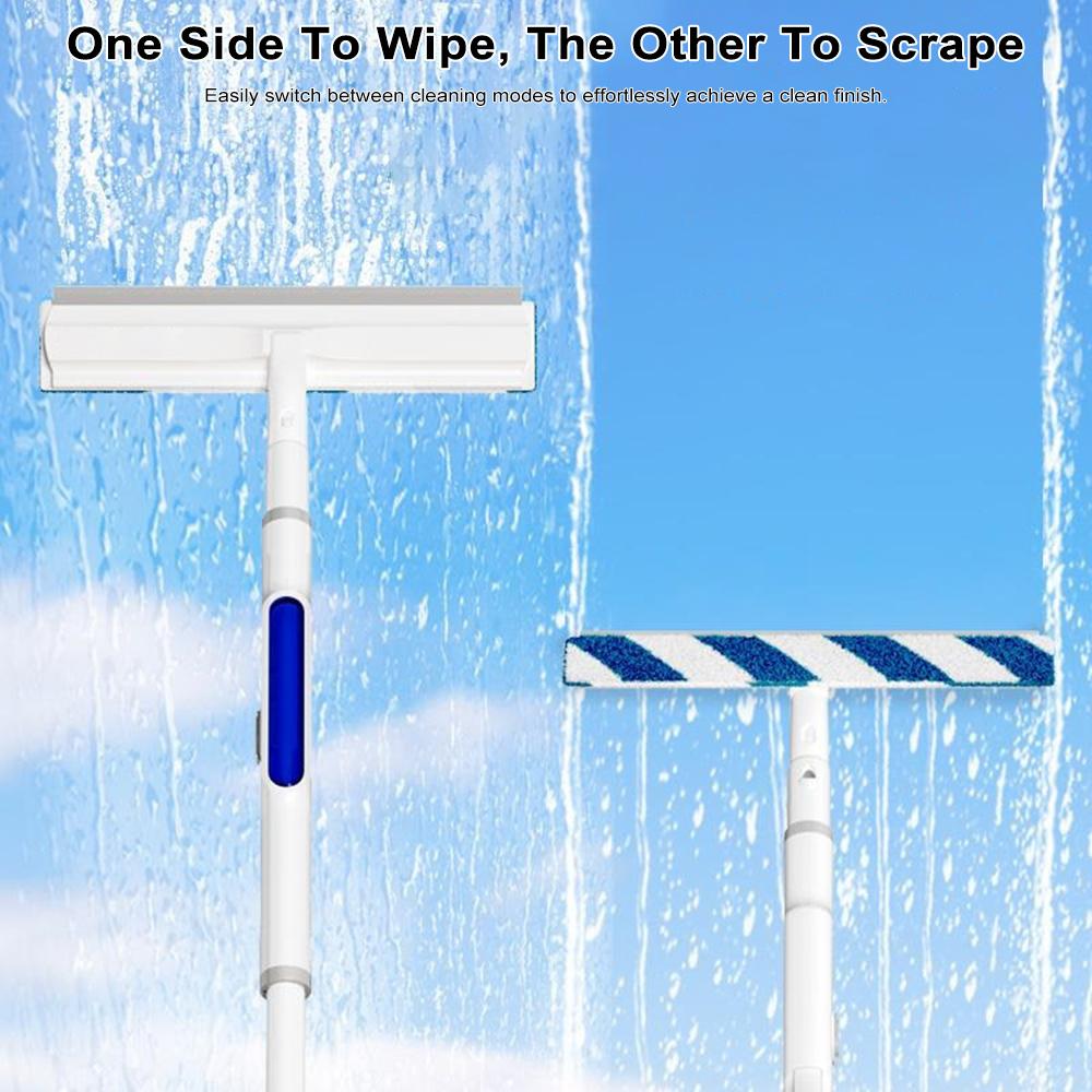 Window Cleaner Window Squeegee Cleaning Tool 2 in 1 with Spray and Double Scraping   for Shower Glass Door Car   Mirrors