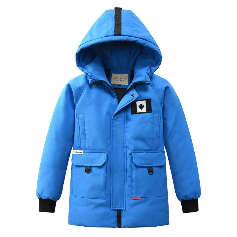 Children's Clothing Kids Boy's down Jacket Mid Length Long Length K-style Thickened Children Children's New New Arrival