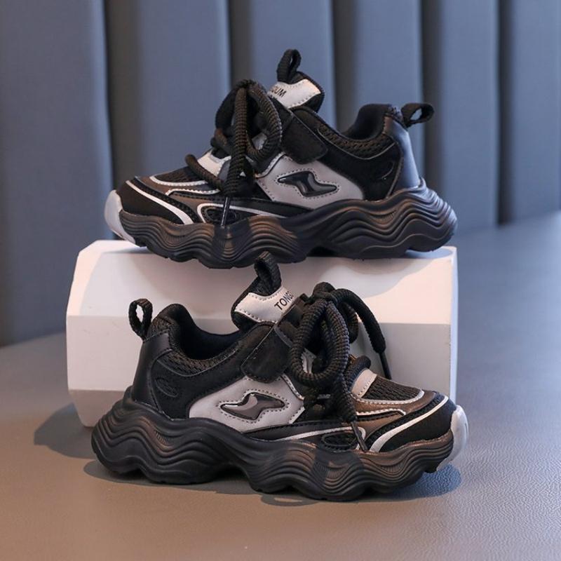 Classmates Children's Sports Shoes Autumn and Winter Girls' Mesh Breathable Thick-soled Dad Shoes Boys' Casual Running Shoes