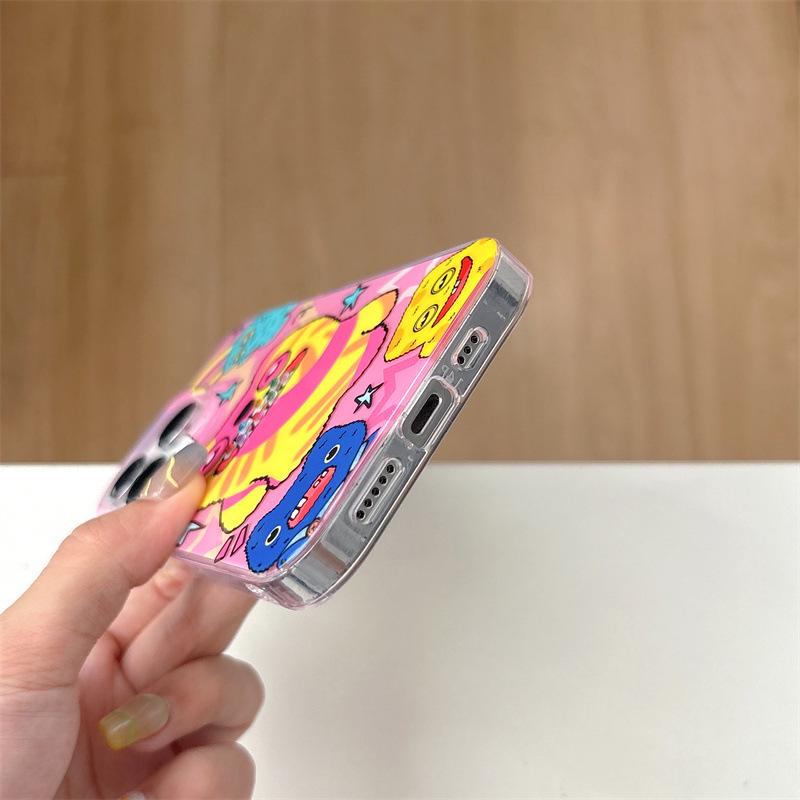 Zabawne Brzydko-Słodkie Zęby Potwora Etui na Telefon dla iPhone 17/16 Pro Max/15/14 - Nowe dla Kobiet