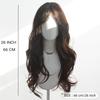 Black Brown Long Curly Large Wave Synthetic Wig Fashion Mid Long Curly Wig Women's Wig