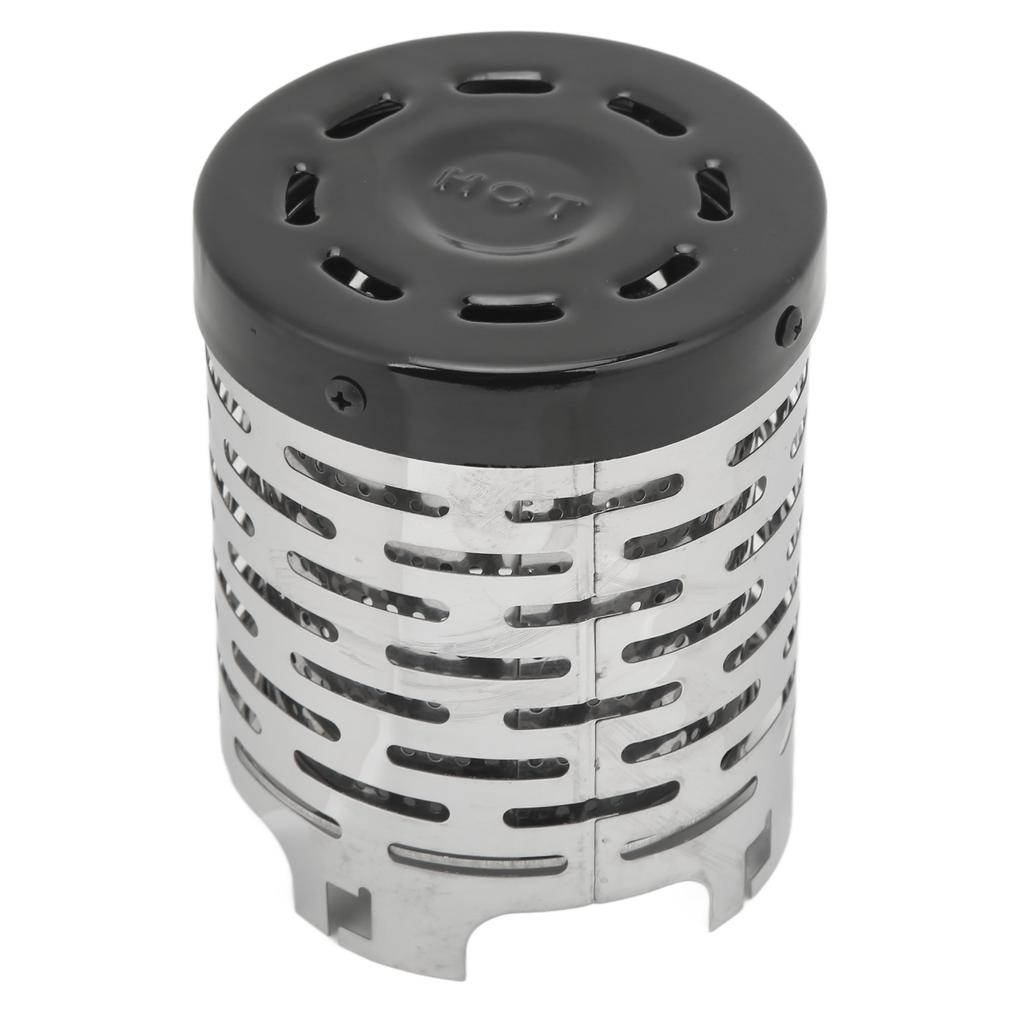 Camping Heating Stove Cover with Handle Double Uniform Heat Dissipation Structure Vent Design Tent Heating Cover for Outdoors