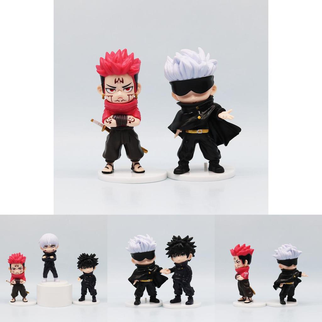 Premium Q Version Jujutsu Kaisen Pvc Figurines Collection Of Gojo Satoru Yuji Itadori Nobara Kugisaki And Others With Intricate Details