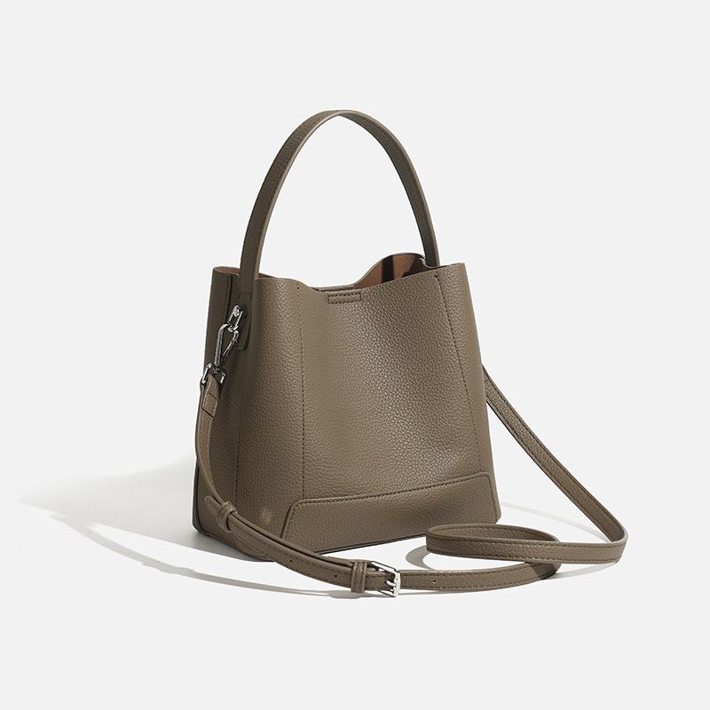 2025 Spring New Niche Handbag Fashionable Large Capacity Mother-and-Child Bag High-End Single-Shoulder Crossbody Bucket Bag