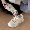 Four seasons new two wear old polish dirty little white shoes women's summer comfortable versatile platform casual sports shoes