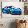 Car Racing Mural Poster: Wall Art for Sofa, Bedroom, or Living Room - Buy One, Get Three
