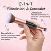 Makeup Foundation Brushes Double Ended Full Coverage Precision Detailing Cosmetics Brush Women Accessories