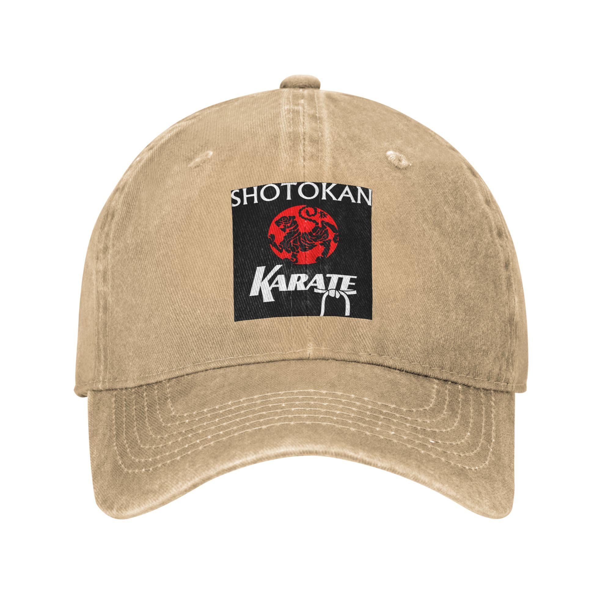 

Shotokan Karate Denim Fabric Cap Casual Baseball Caps Adjustable Hat Summer Unisex Baseball Hats One Size