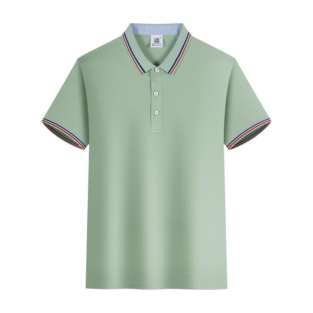 Custom Logo Quick Dry Short Sleeve Ice Silk Polo Shirt for Work or Advertising