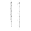 European and American Ins Geometric Long Fringed Earrings Stainless Steel Fashion Temperament Earrings Women's Daily Jewelry