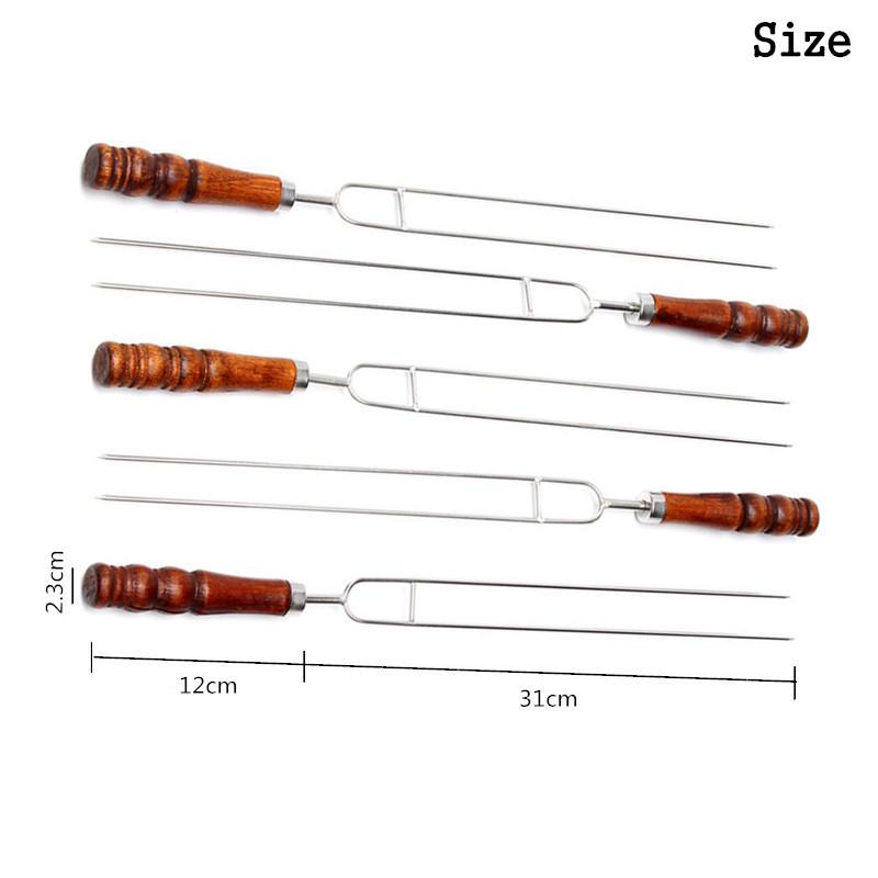 Aufbewahrungstasche, 5-teiliges Set, Barbecue-Camping-Werkzeug, Edelstahl, Fleisch, Grillgabel, Kochen im Freien