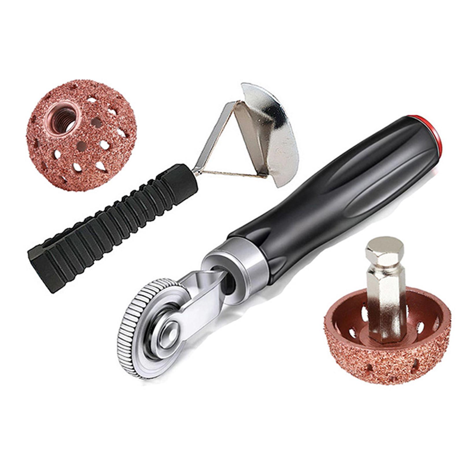 Tire Repair Tools for Car Truck Motorcycle Tire Patch Roller Tool Buffing Wheel High Speed Tyre Grinding Head Tire Scraper