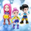3Pcs/Set Kpop Demon Hunters Figure Q Version Demon Hunters Figures Toy Derpys Rumi Mira Zoey Sussy Figurine Gift