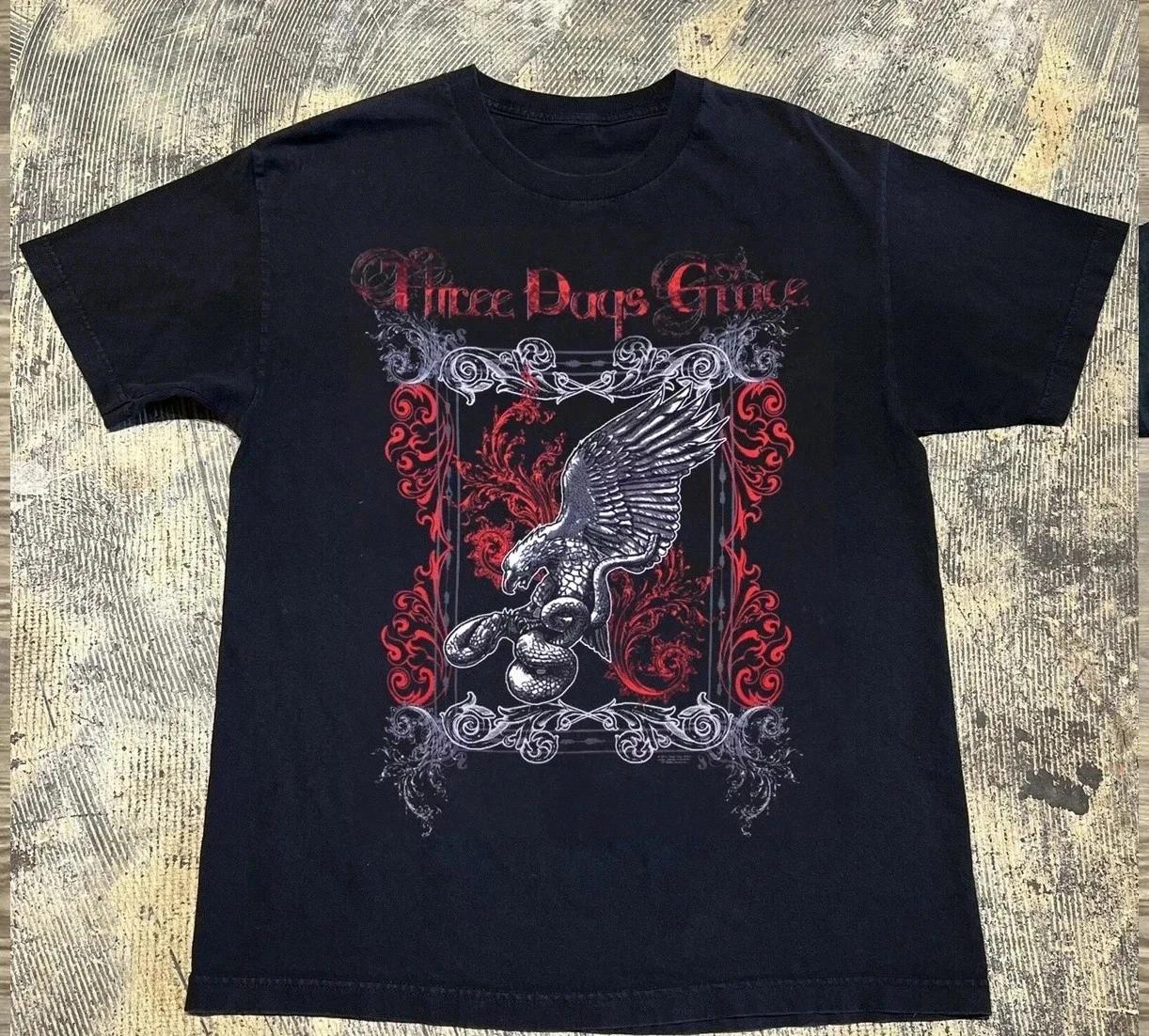 Rare Three Days Grace Band T-shirt, sizes S-5XL. XL