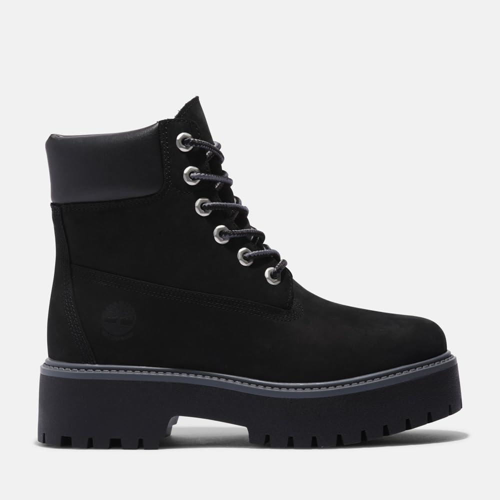 Timberland Stone Street Waterproof Jet Size Size 6-inch Boots, Women's, Black, 8.0 (TB1A5RH50151), 25.0cm (TB1A5RH50151)
