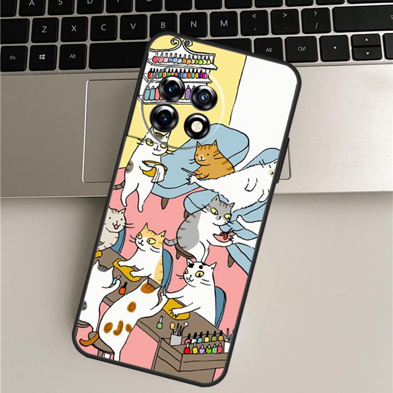 

Японский чехол с рисунком кота и напитками для OnePlus Nord CE 5 3 4 Lite N20 N30 OnePlus 15 R 13T 10T 9 10 Pro 11 12 13 13R OnePlus Nord CE4Lite