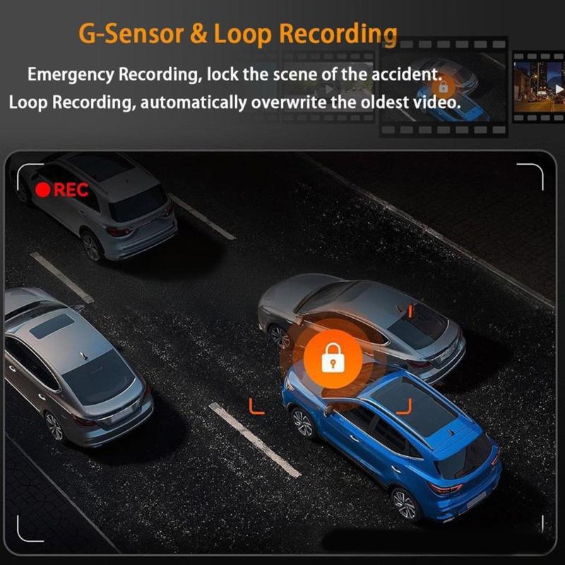 4 Lens Car Dashcam Camera Loop Recording 1080P Recording Parking Monitor And Wide Angle View For Car