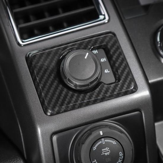 Inner Four-wheel Drive System Switch Decor Cover Trim for Ford F-150 2015-