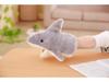 Plush Shark Hand Puppet Toy - Movable Mouth for Infants and Babies