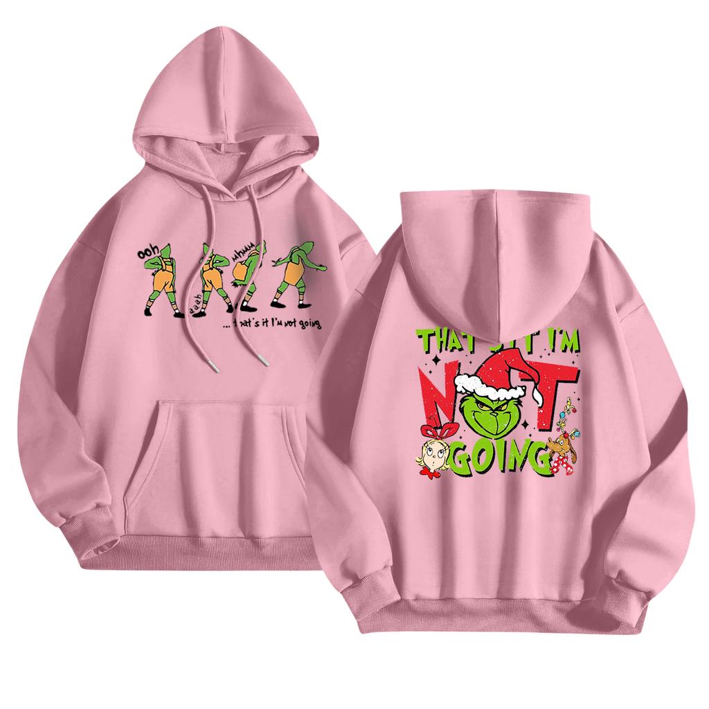 Women's Fashionable Casual Long-Sleeved Hooded Printed Sweatshirt