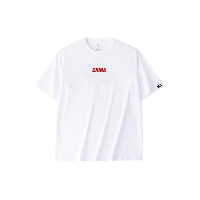 Letter Print Casual Round Neck Pullover Short Sleeve T-Shirt Men Tops White 952427119-7