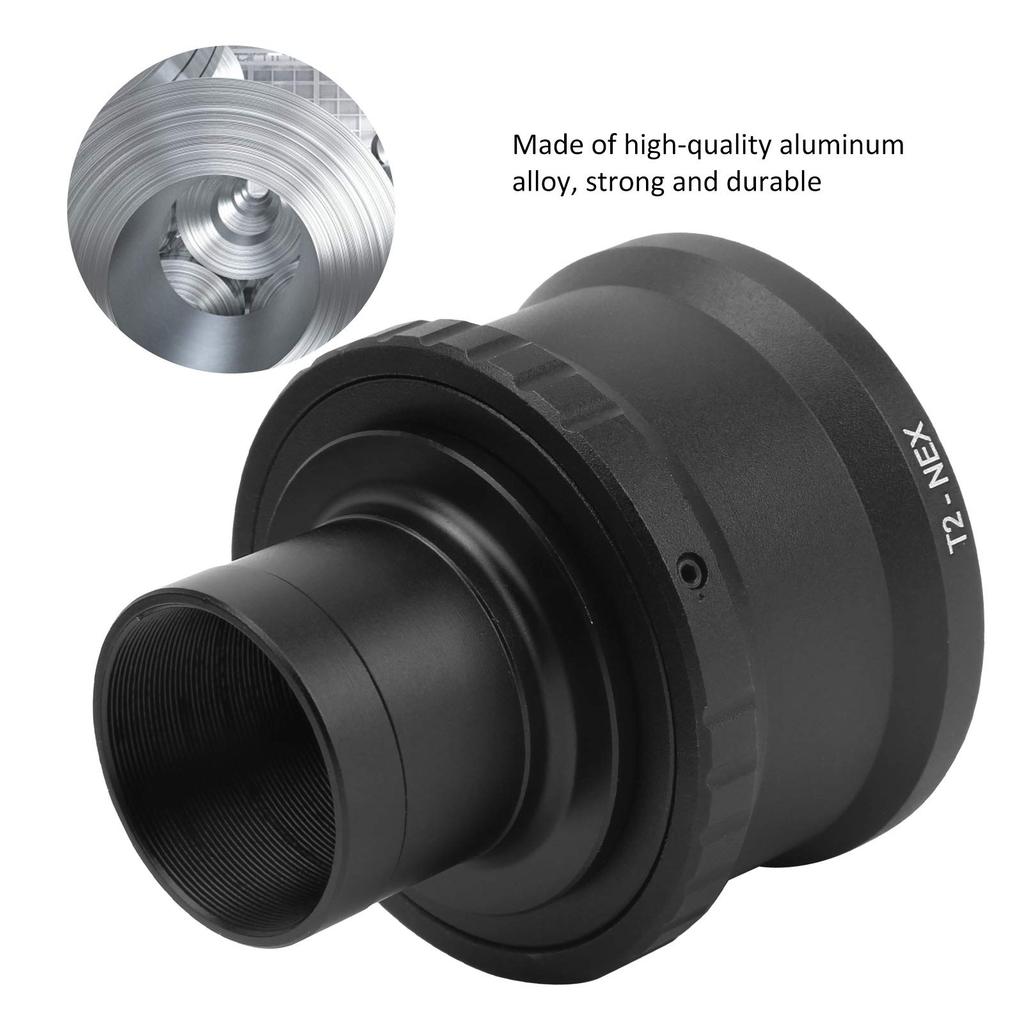 Vbestlife Telescope Adapter Ring Inch Astronomical Telescope Ring Adapter for Sony Mirrorless Camera 1.25 T-Mount E-Mount