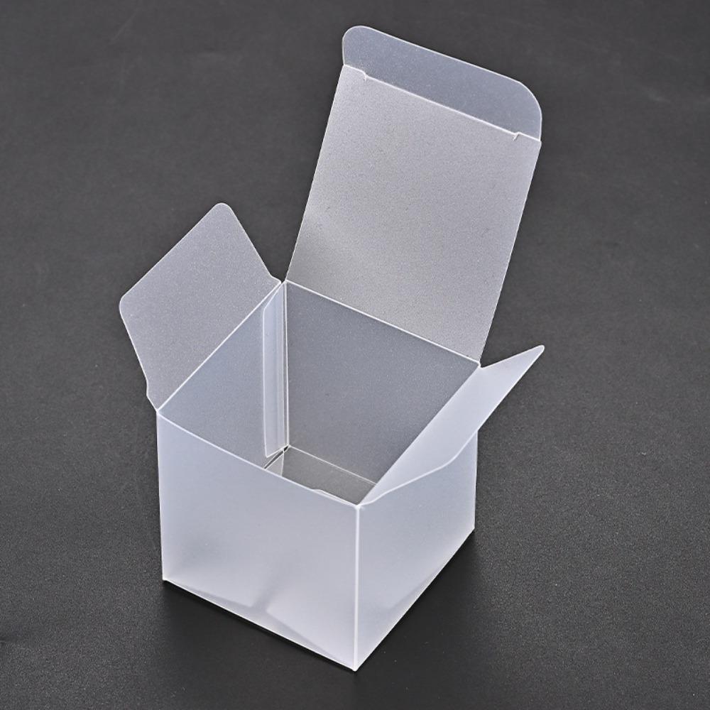 25pcs Plastic Frosted Gift Box Party Favor Boxes Treat Boxes Square Packaging Box Gift Wrap Box