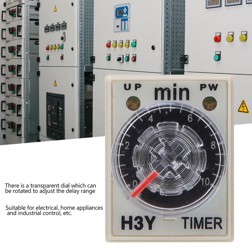 Time Relay H3Y2 8 Pins High Accuracy Home Appliances Electrical Supplies 010 Minutes12VDC