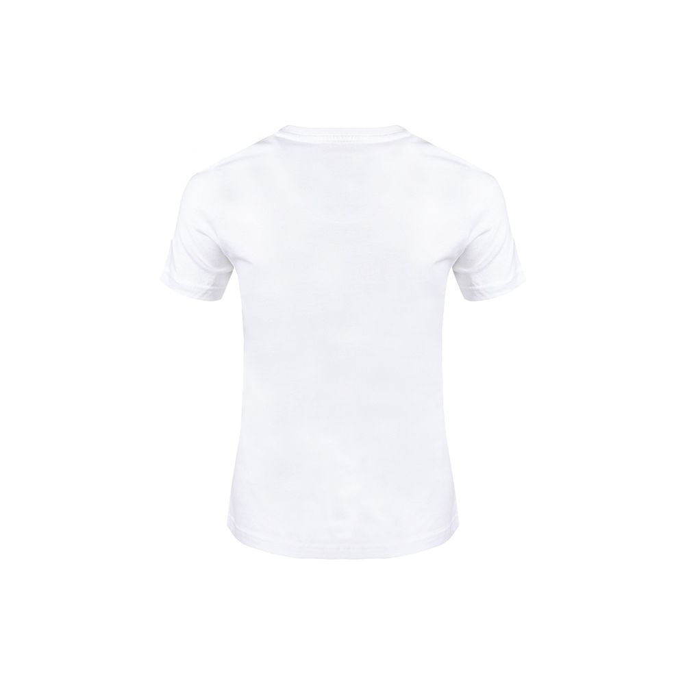 Adidas Neo Linear Logo Print Round Neck Casual Sport T-Shirt Women Tops White GP7139
