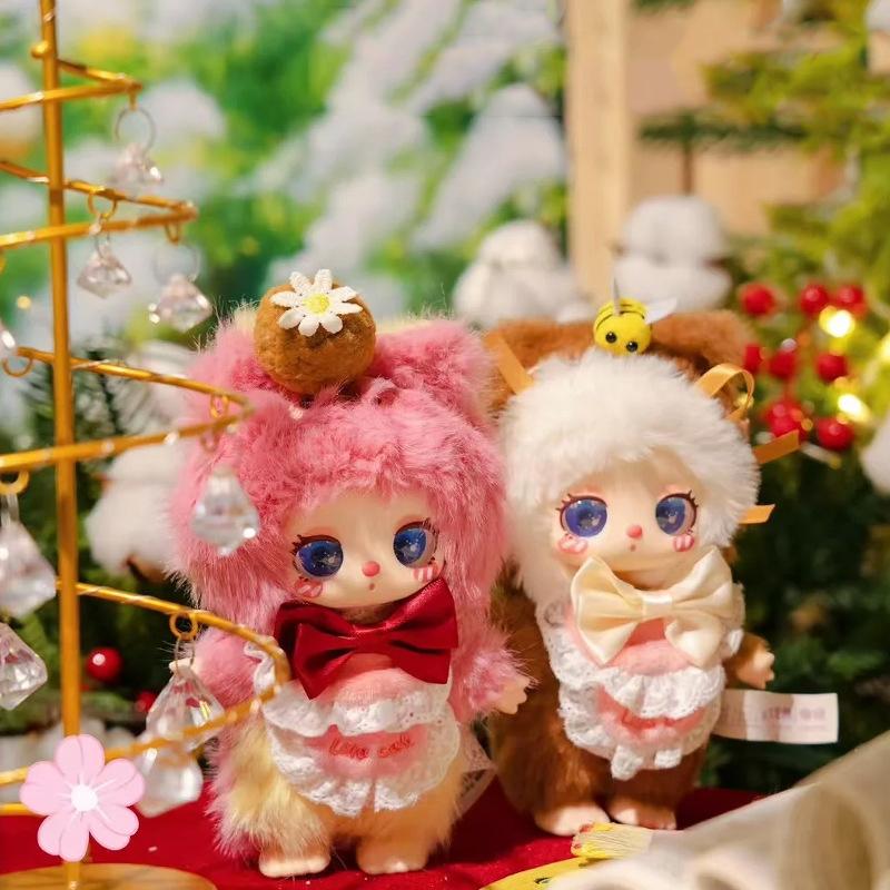 Liila V4 Chef Kitten Series Plush Doll Blind Box Cute Stuffed Animal Mystery Collectible Toy Trendy Play Bag Pendant Charm Gift