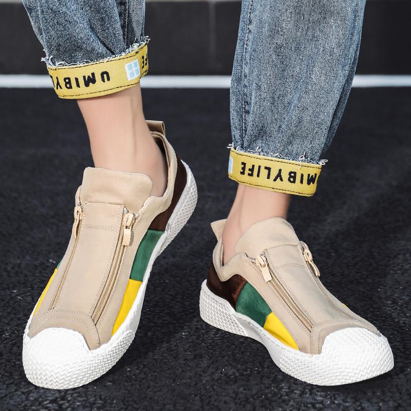 Fashion New high quality men's slip-on casual shoes lightweight non-slip outdoor sports comfortable wear-resistant men's casual shoes