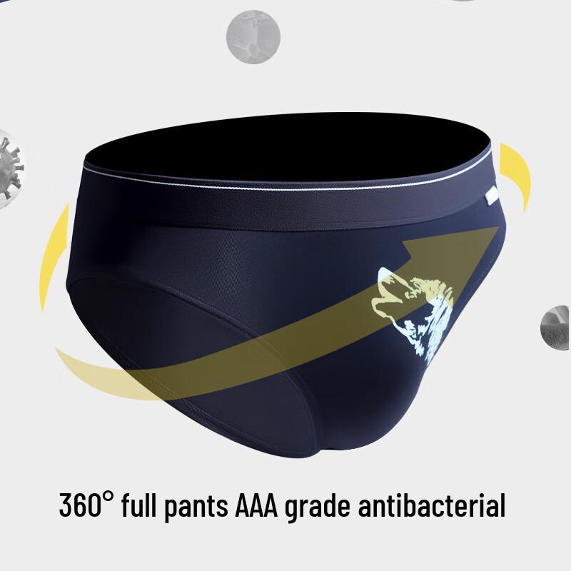 SEPTWOLVES Herren Slips aus reiner Baumwolle, antibakteriell (4 Packung)