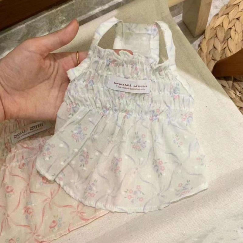 

Pet clothes Jacquard lace skirt pet dog dog summer suspender skirt than bear Yorkshire cool and comfortable clothes XS chest 30 back 20 about 1-1 kg