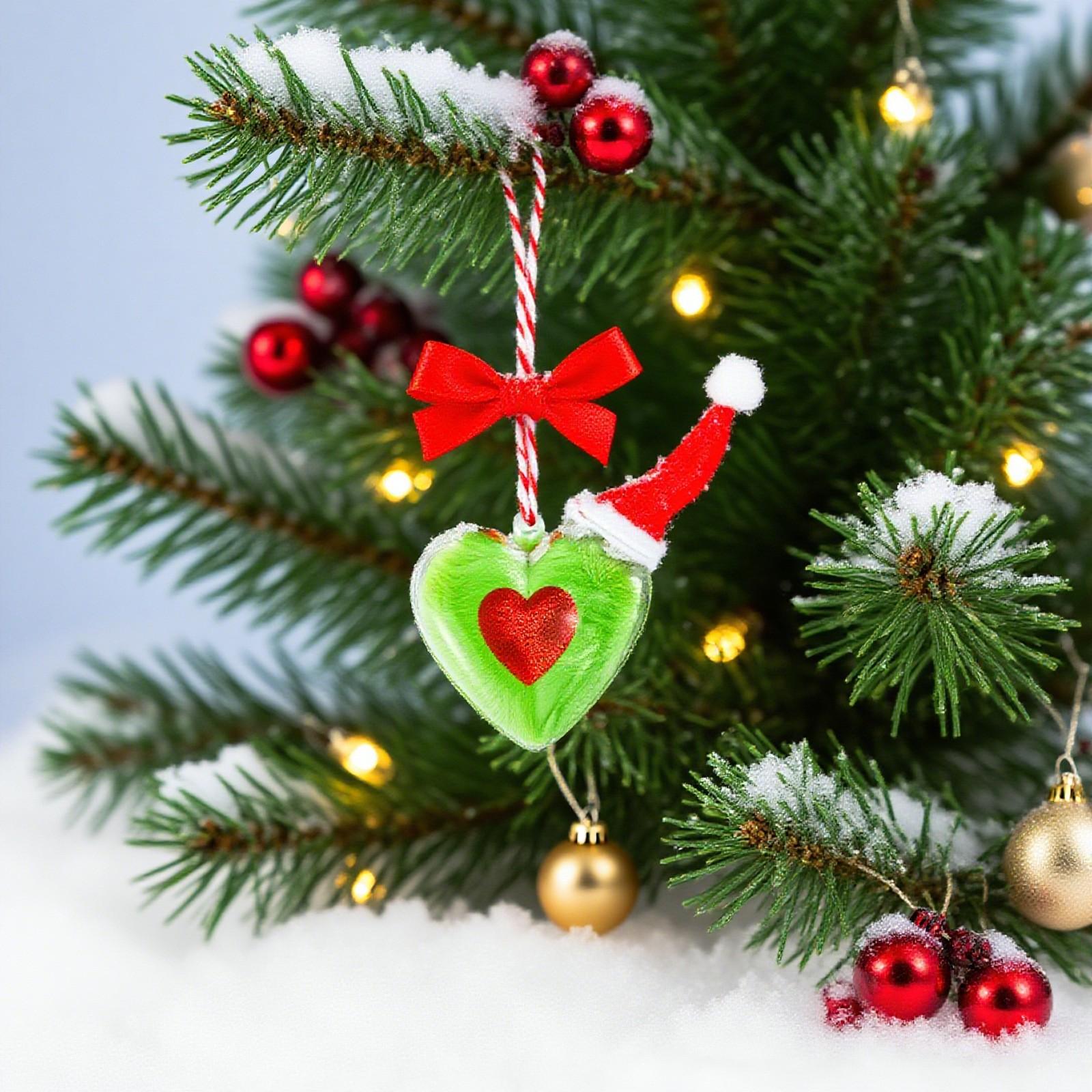 

Enchanting Laser-Cut Heart Ornaments – Christmas In Every Detail! One Size зелёный