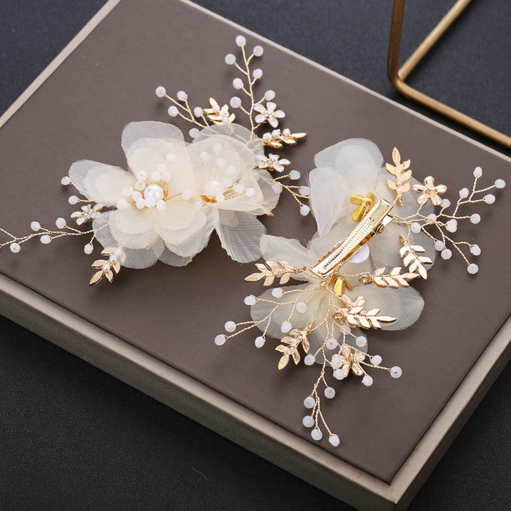 Children's Hair Ornament, Flower Hair Clip, Elegant Hair Accessory for Girls, Perfect for Photo Shoots, Piano Recitals, Entrance Ceremonies,