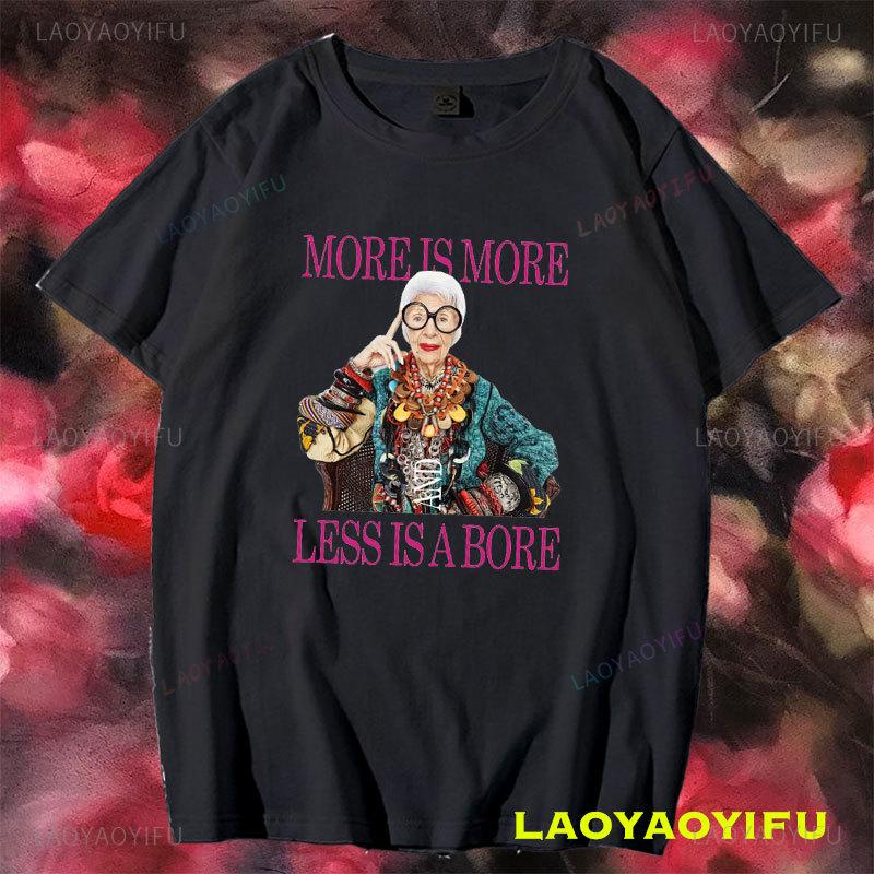I Love Iris Apfel Fashion Women Printed T Shirts Vintage Tee Shirt Short Sleeve Round Collar TShirt Cotton Gift Idea Clothes