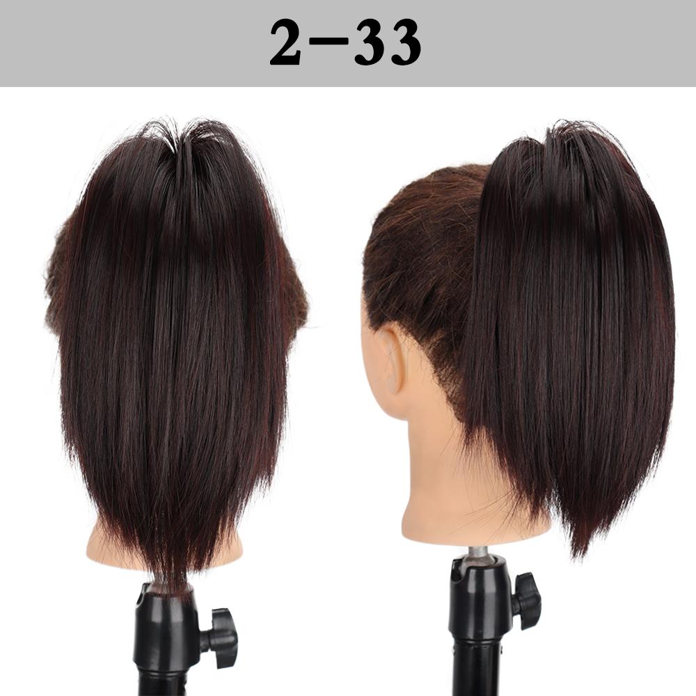 LISI HAIR Synthetic Claw Clip In Ponytail Extension Short Straight Hair Natural Looking For Elegant Women Daily Cosplay Use