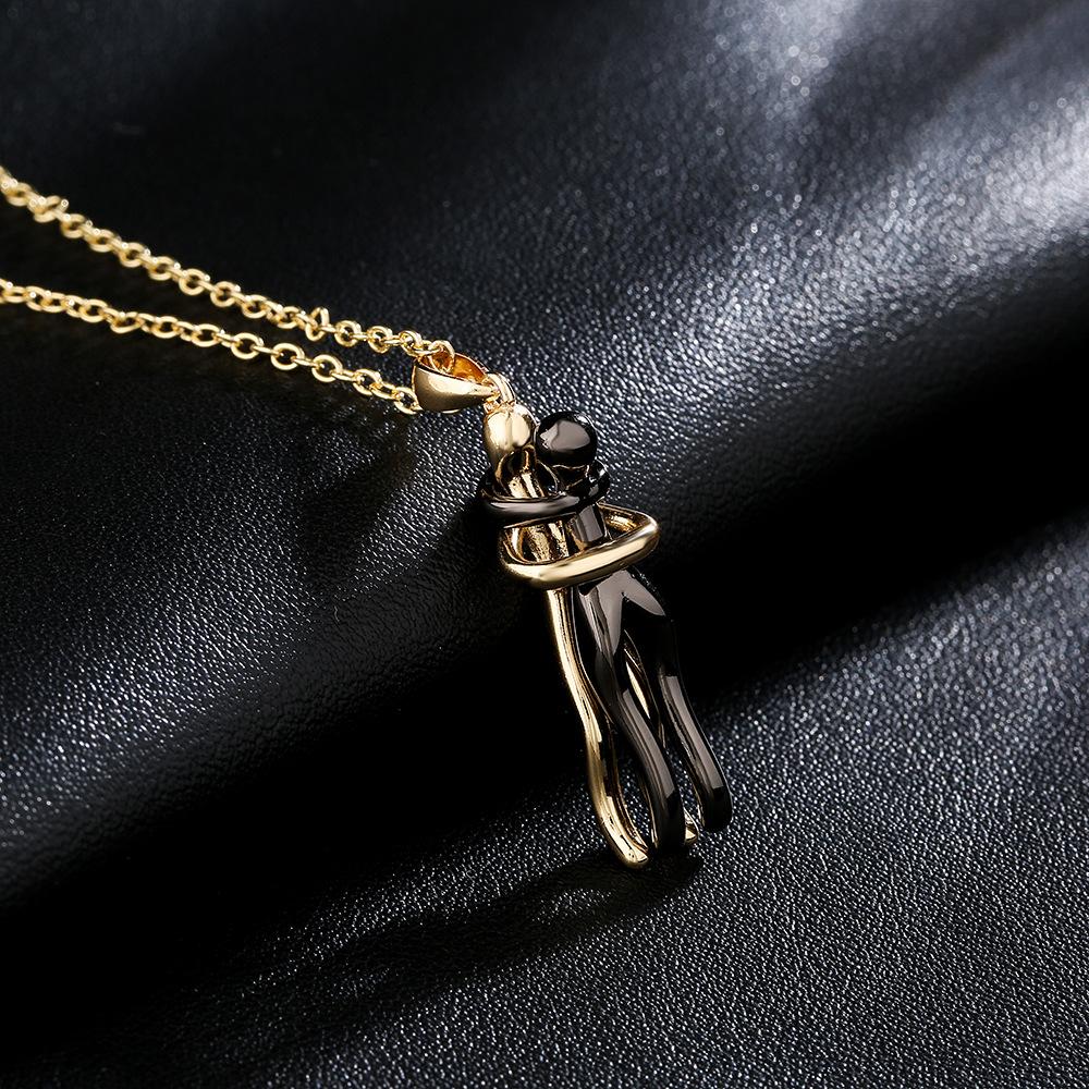 Unique Geometric Design Pendant Necklaces For Women Girls,Delicate Silver Gold Colour Accessories, Stainless Steel Chain Jewelry