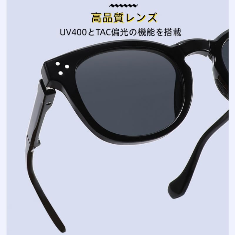 [FEISEDY] Foldable Sunglasses for Women and Men, TAC Polarized TR90, UV Protection, for Driving, Fishing, Sports, Motorcycling, Golf, Hiking,