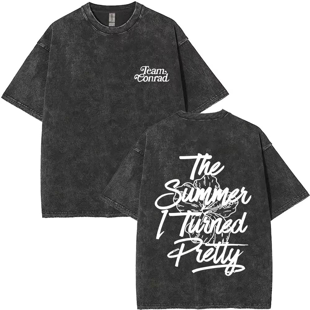 Washed Vintage TV Play The Summer I Turned Pretty Team Jeremiah Cousins Beach Tshirt Mens Women Casual Cotton Crewneck T Shirt