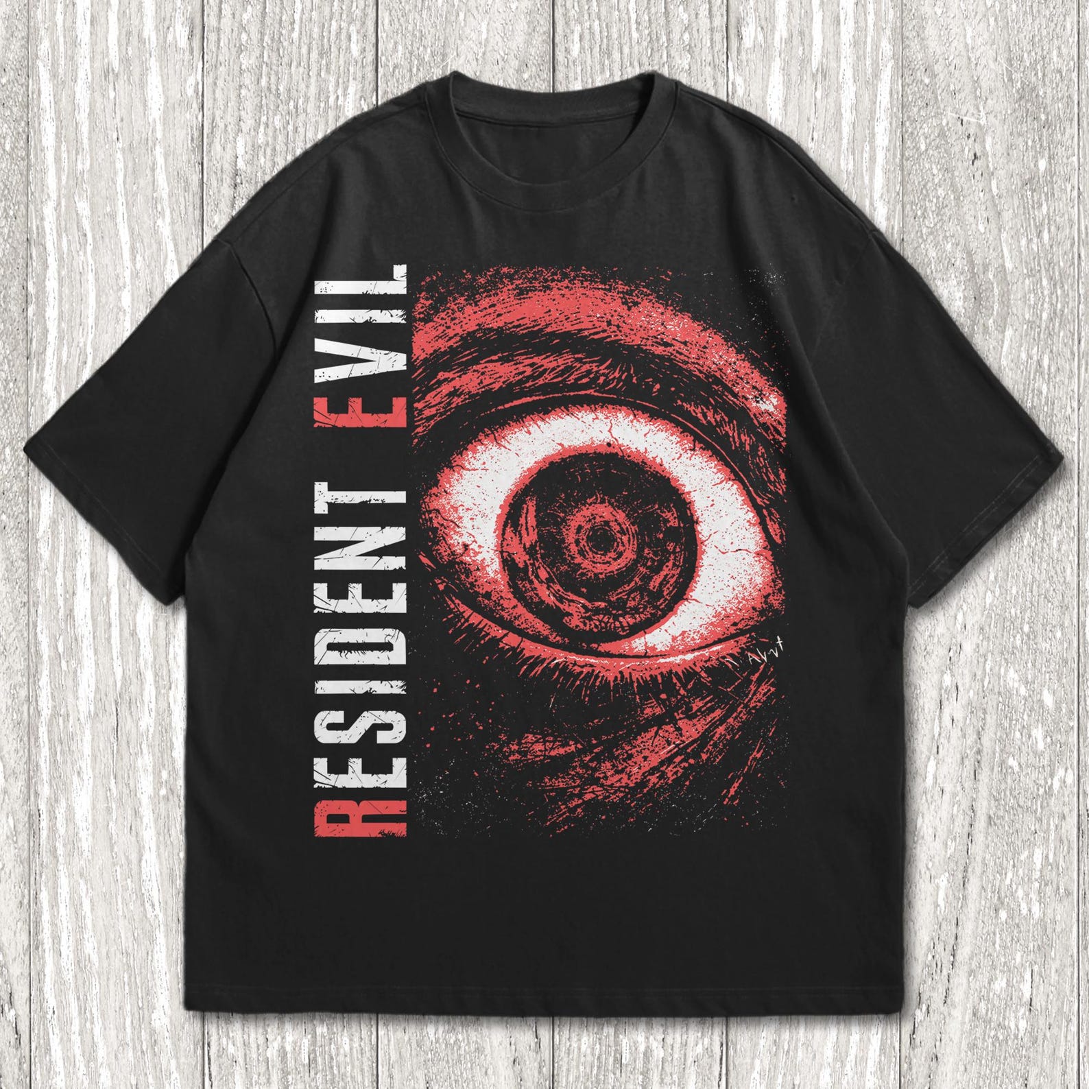 Vintage 90s Bootleg Style Biohazard Resident Evil T-Shirt, Resident Evil Shirt, Vintage Horror Graphic Tee, Y2K Gothic, S