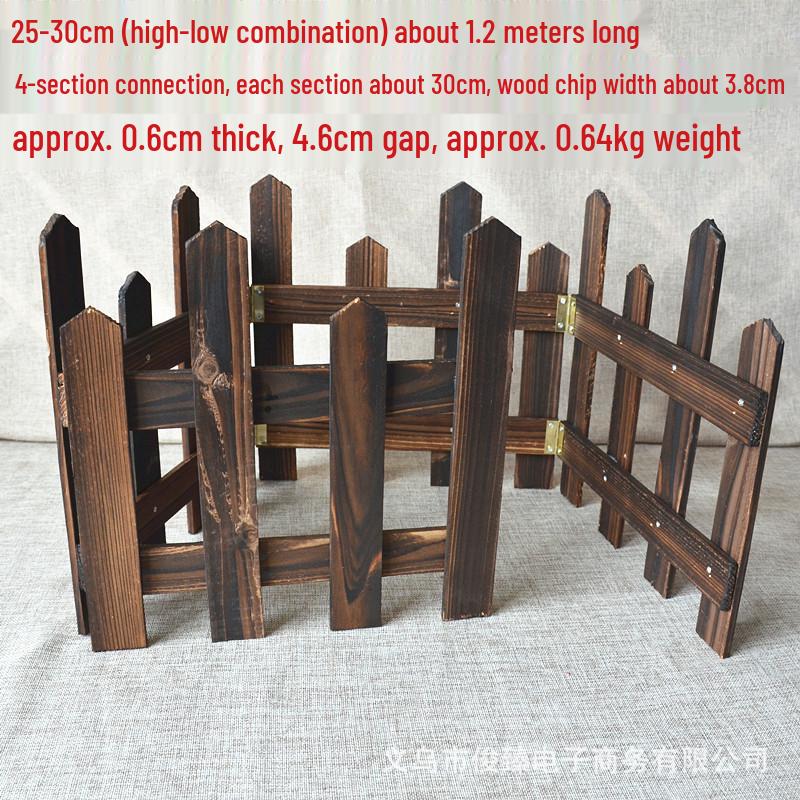 Holzzaun Lattenzaun Weihnachtsdekoration für Innen- & Außenbereich