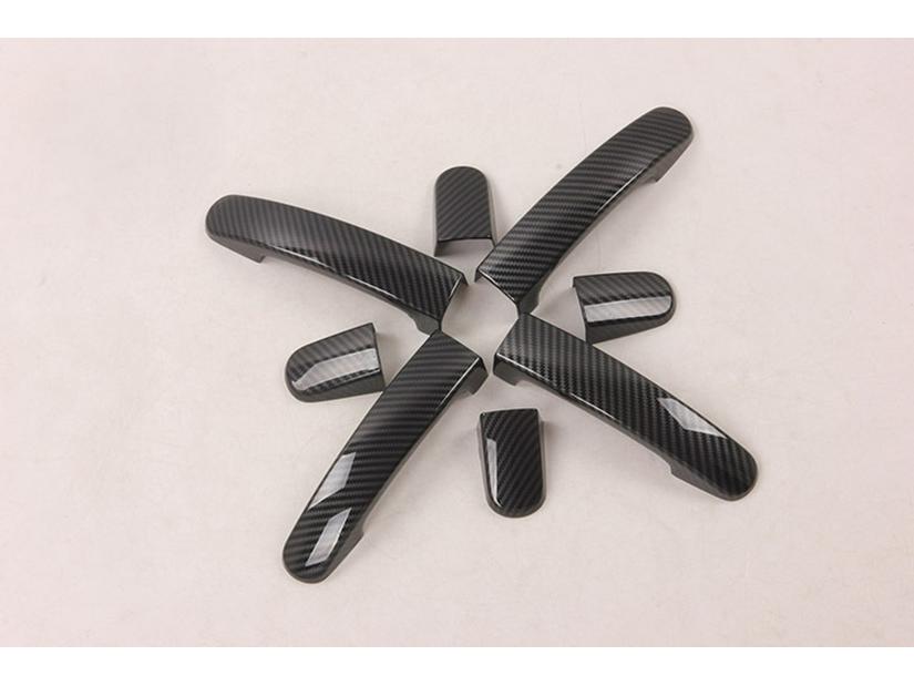 Huse Mânere Uși Fibră de Carbon Negru 2017 Transit