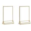 With Base Acrylic Golden Sign Holder DIY Table Cards Picture Frame  Dinner Party
